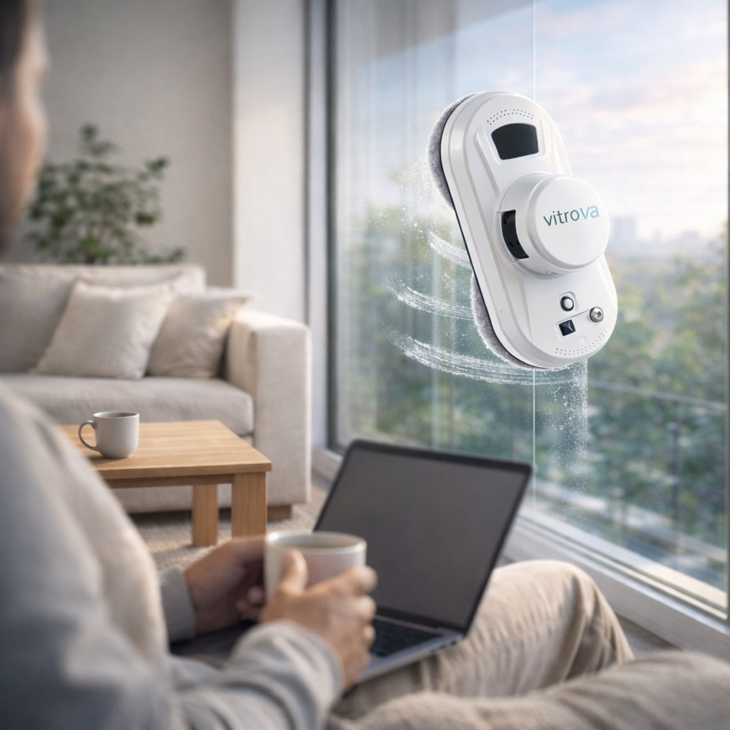 Robot lave-vitres automatique Vitrova nettoyage sans effort, vitres impeccables
