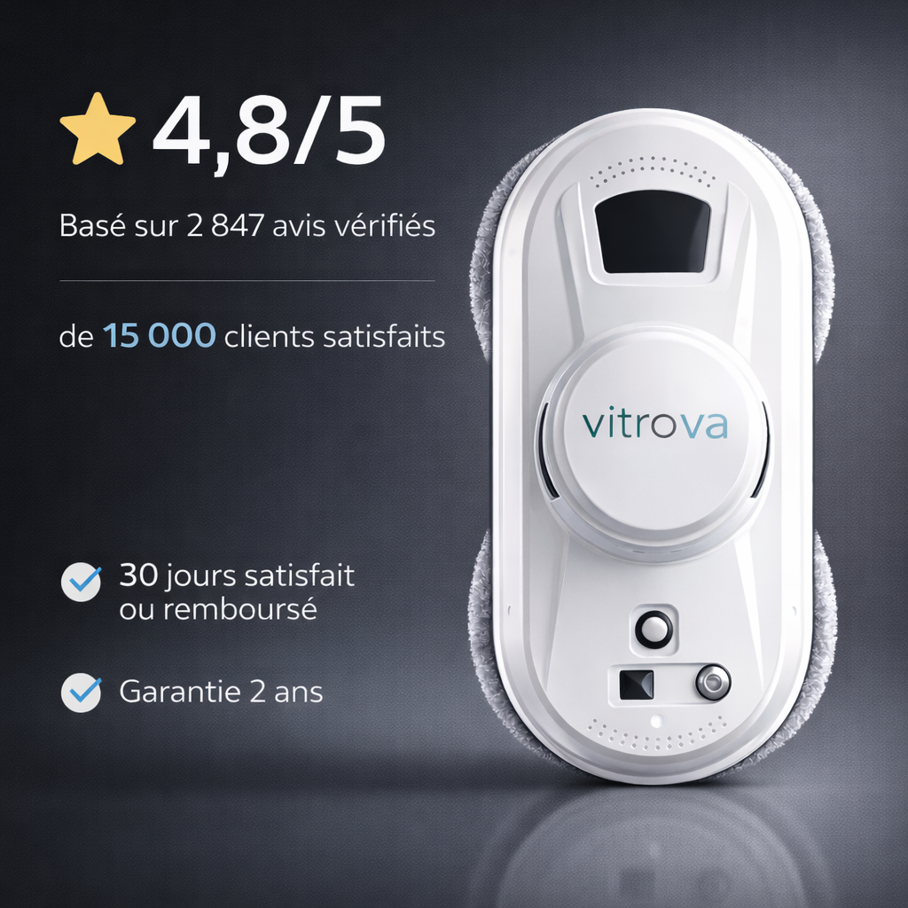 Robot lave-vitres automatique Vitrova nettoyage sans effort, vitres impeccables