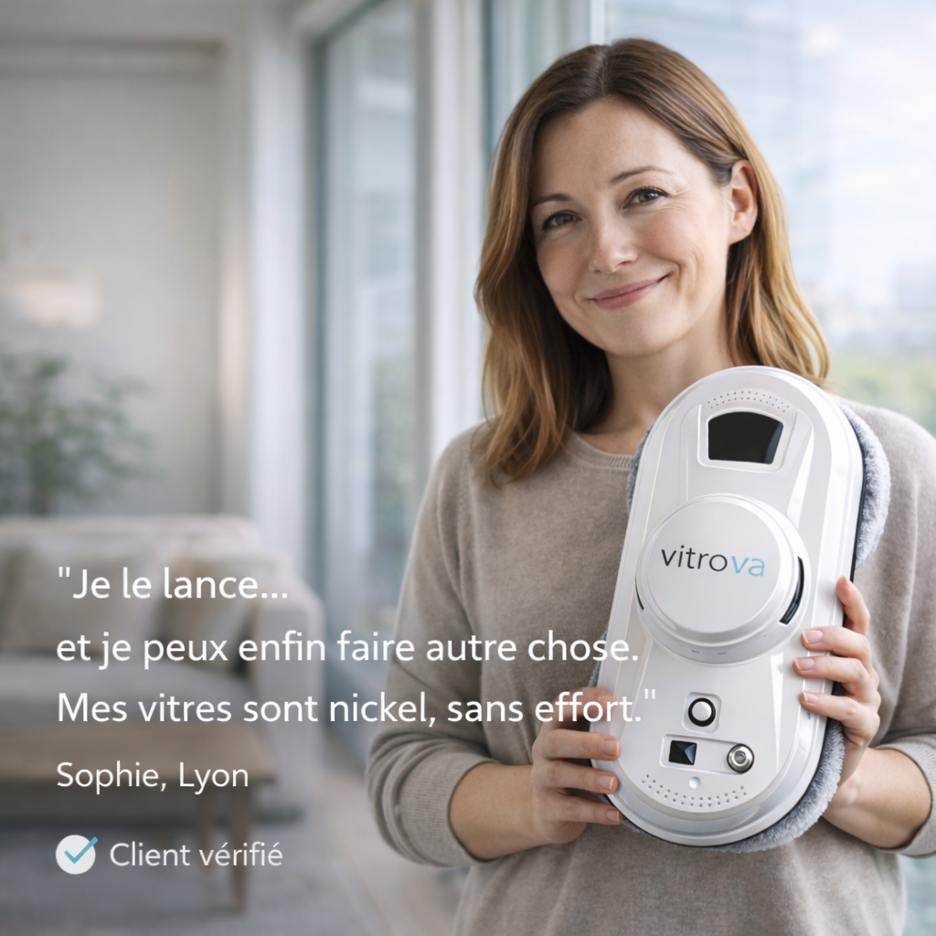 Robot lave-vitres automatique Vitrova nettoyage sans effort, vitres impeccables