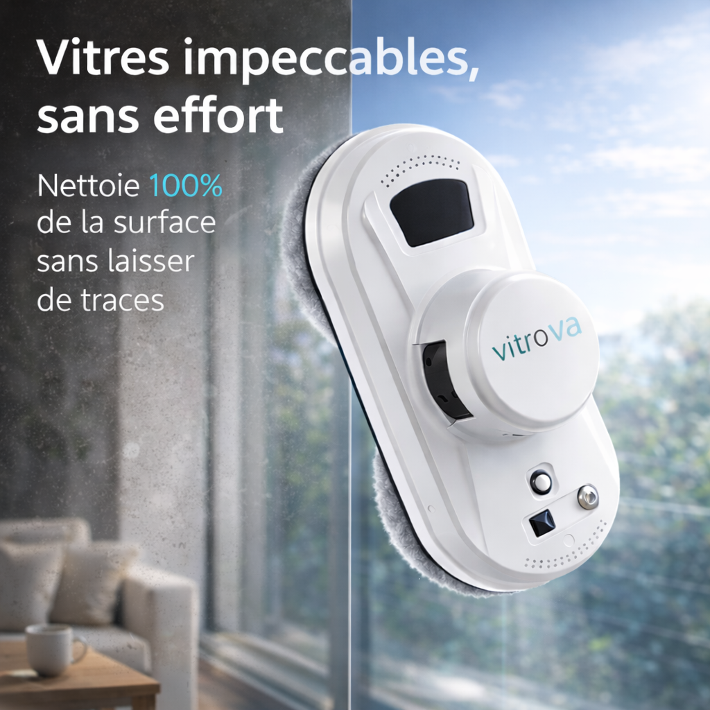 Robot lave-vitres automatique Vitrova nettoyage sans effort, vitres impeccables