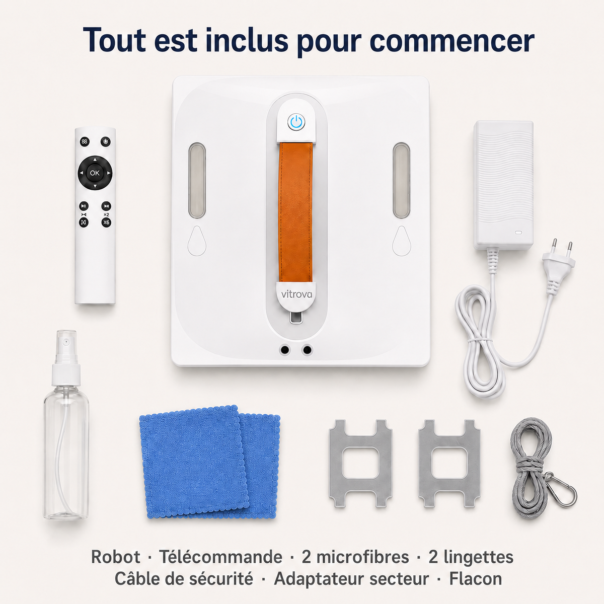 Robot Lave Vitre Haute Performance Vitrova – Vitres Impeccables Sans Effort